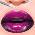 lips art color fashion style android application logo